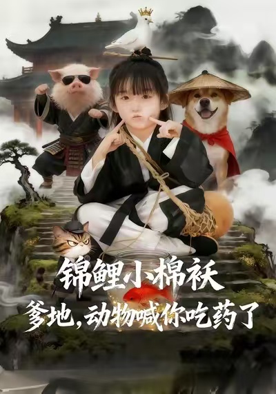 锦鲤小棉袄爹地，动物喊你吃药了